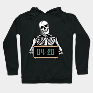 420 and Skull, Marijuana Skull Hoodie